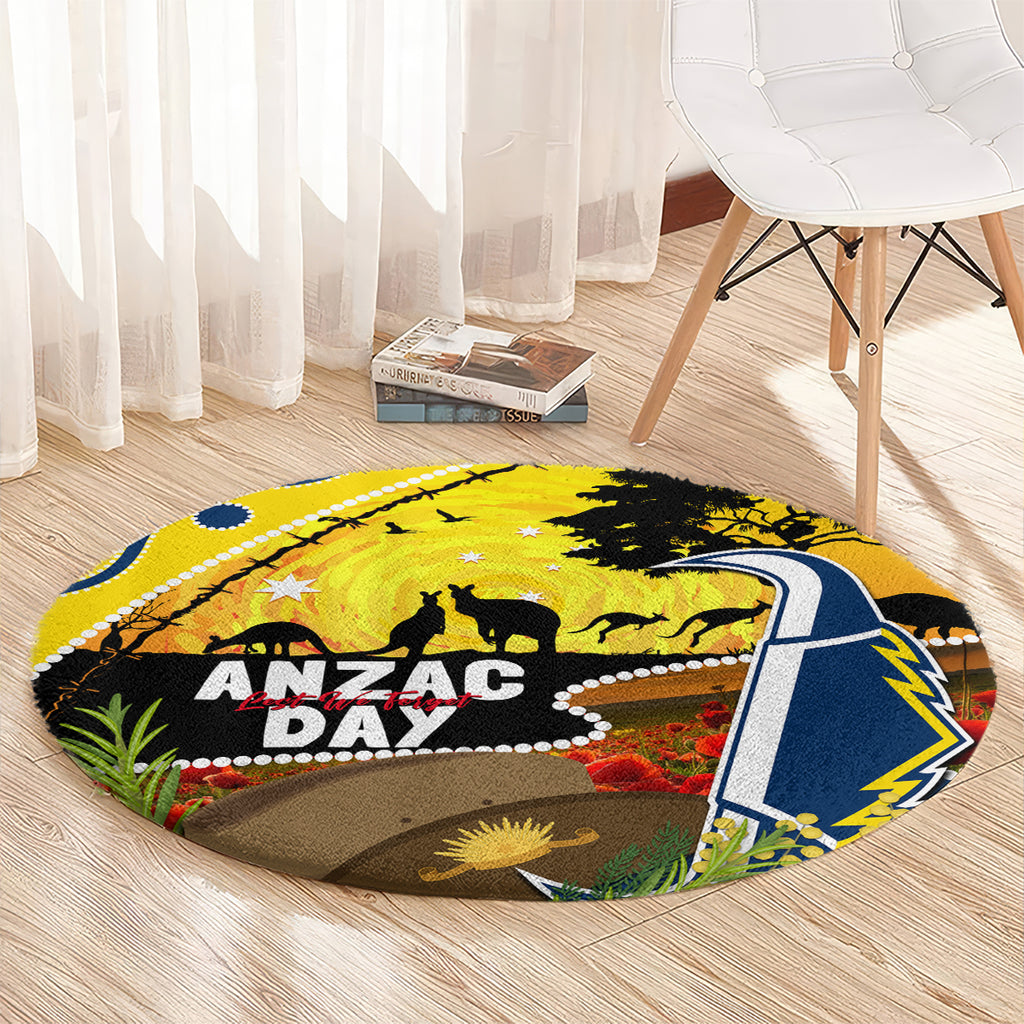 Cowboys ANZAC Day Round Carpet Rosemary Starring Night Style