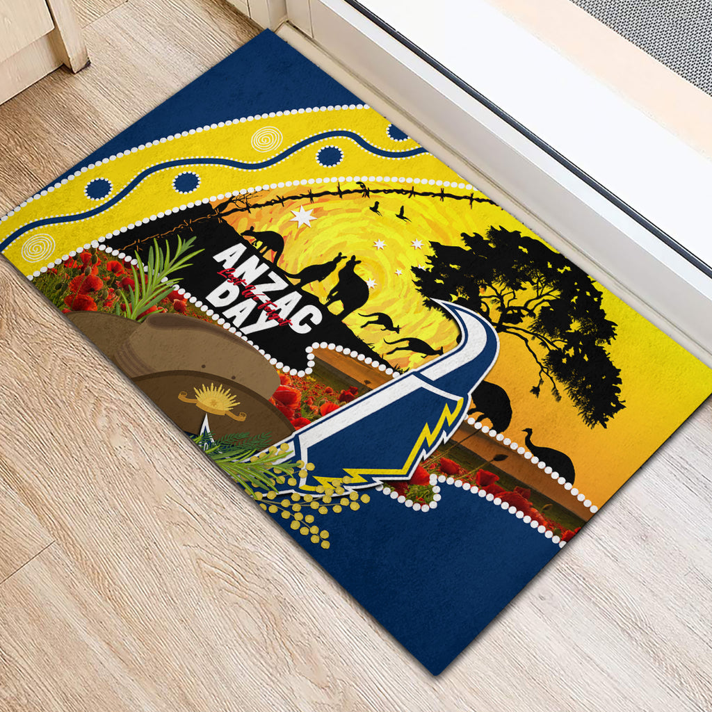 Cowboys ANZAC Day Rubber Doormat Rosemary Starring Night Style