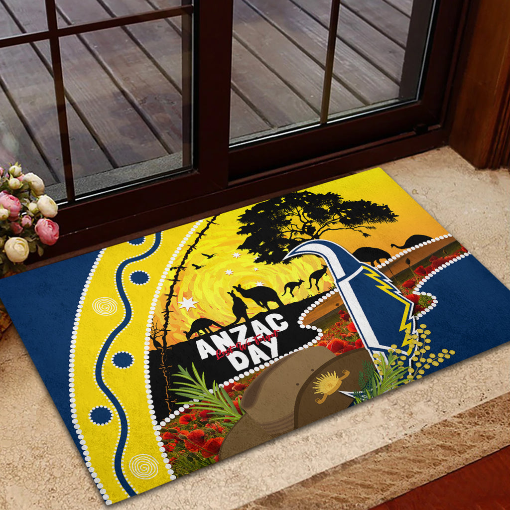 Cowboys ANZAC Day Rubber Doormat Rosemary Starring Night Style