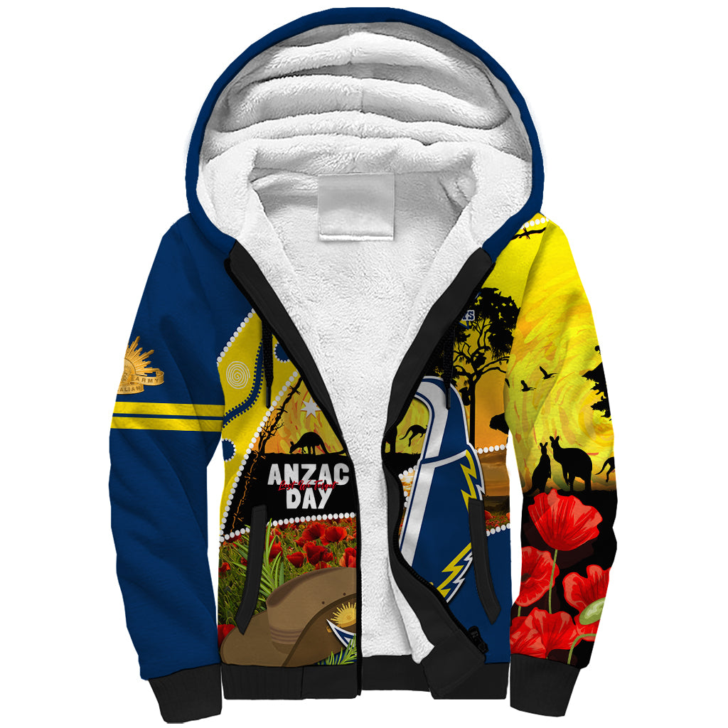 Cowboys ANZAC Day Sherpa Hoodie Rosemary Starring Night Style