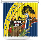 Cowboys ANZAC Day Shower Curtain Rosemary Starring Night Style