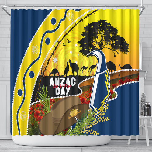 Cowboys ANZAC Day Shower Curtain Rosemary Starring Night Style