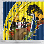 Cowboys ANZAC Day Shower Curtain Rosemary Starring Night Style