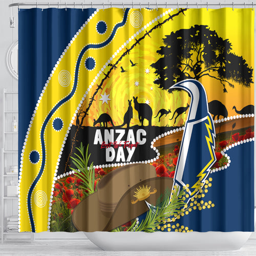 Cowboys ANZAC Day Shower Curtain Rosemary Starring Night Style