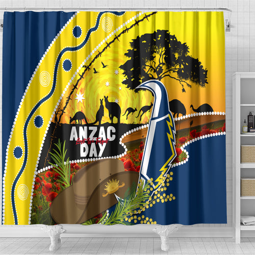 Cowboys ANZAC Day Shower Curtain Rosemary Starring Night Style