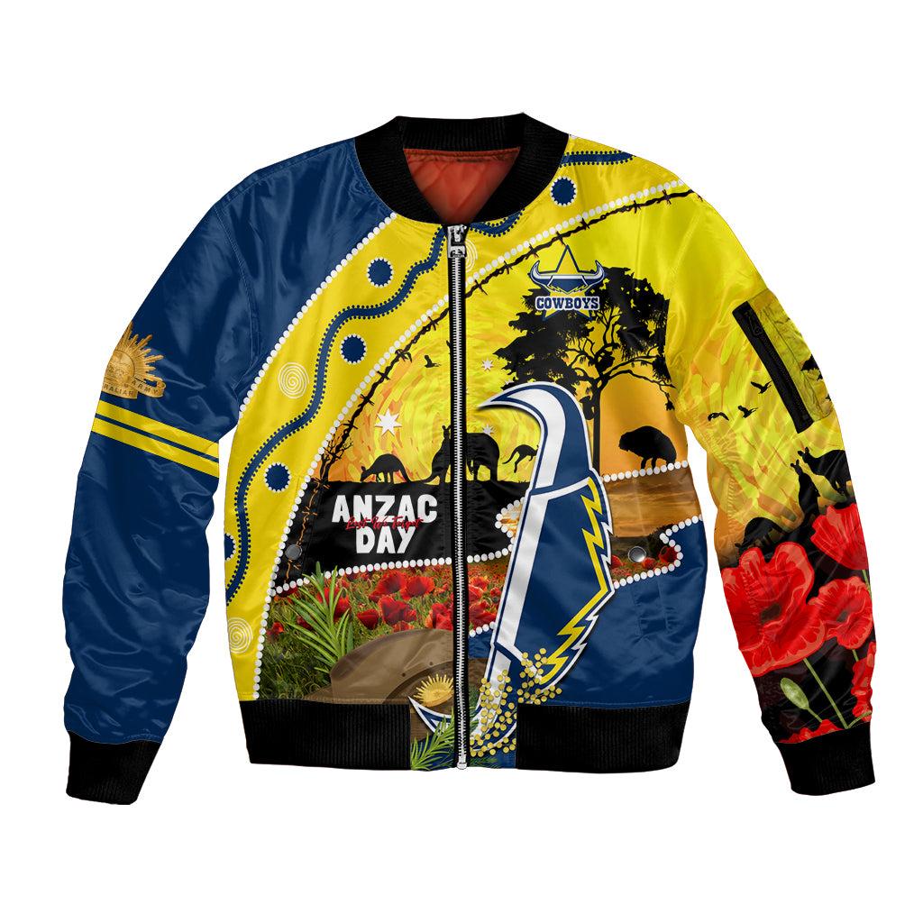 Cowboys ANZAC Day Sleeve Zip Bomber Jacket Rosemary Starring Night Style