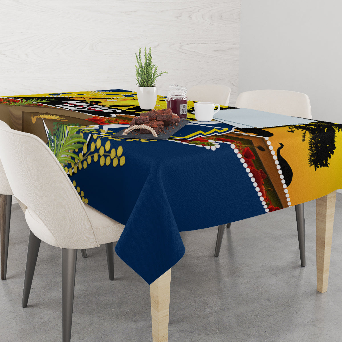 Cowboys ANZAC Day Tablecloth Rosemary Starring Night Style