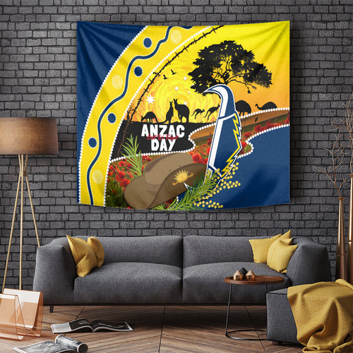Cowboys ANZAC Day Tapestry Rosemary Starring Night Style