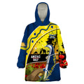 Cowboys ANZAC Day Wearable Blanket Hoodie Rosemary Starring Night Style