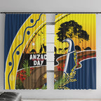 Cowboys ANZAC Day Window Curtain Rosemary Starring Night Style