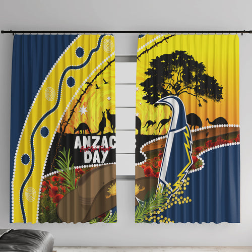 Cowboys ANZAC Day Window Curtain Rosemary Starring Night Style