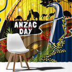 Cowboys ANZAC Day Window Curtain Rosemary Starring Night Style