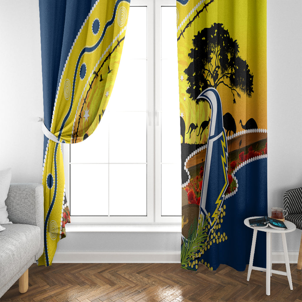 Cowboys ANZAC Day Window Curtain Rosemary Starring Night Style