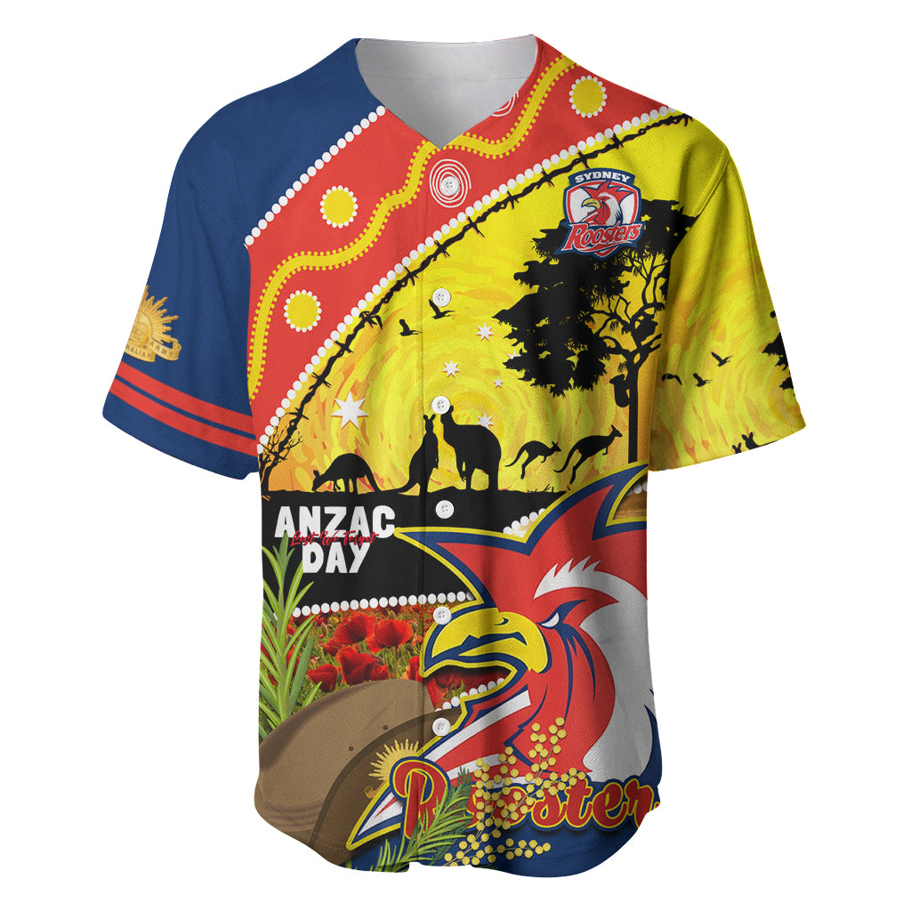 Roosters ANZAC Day Baseball Jersey Rosemary Starring Night Style