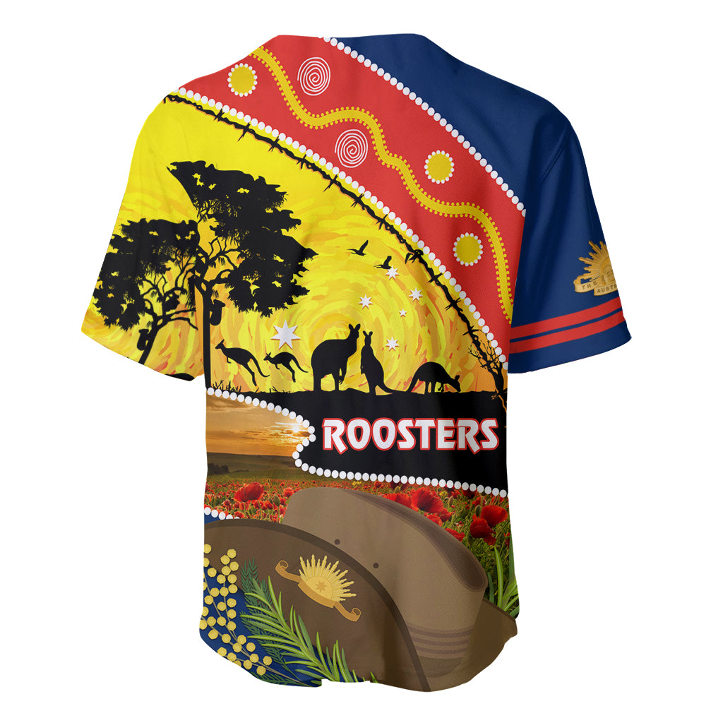 Roosters ANZAC Day Baseball Jersey Rosemary Starring Night Style