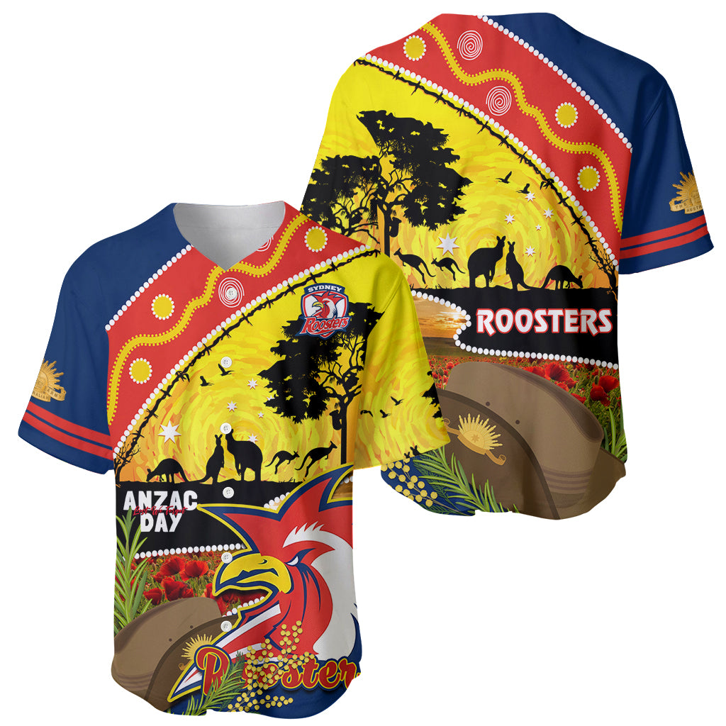 Roosters ANZAC Day Baseball Jersey Rosemary Starring Night Style