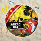 Roosters ANZAC Day Beach Blanket Rosemary Starring Night Style