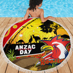 Roosters ANZAC Day Beach Blanket Rosemary Starring Night Style