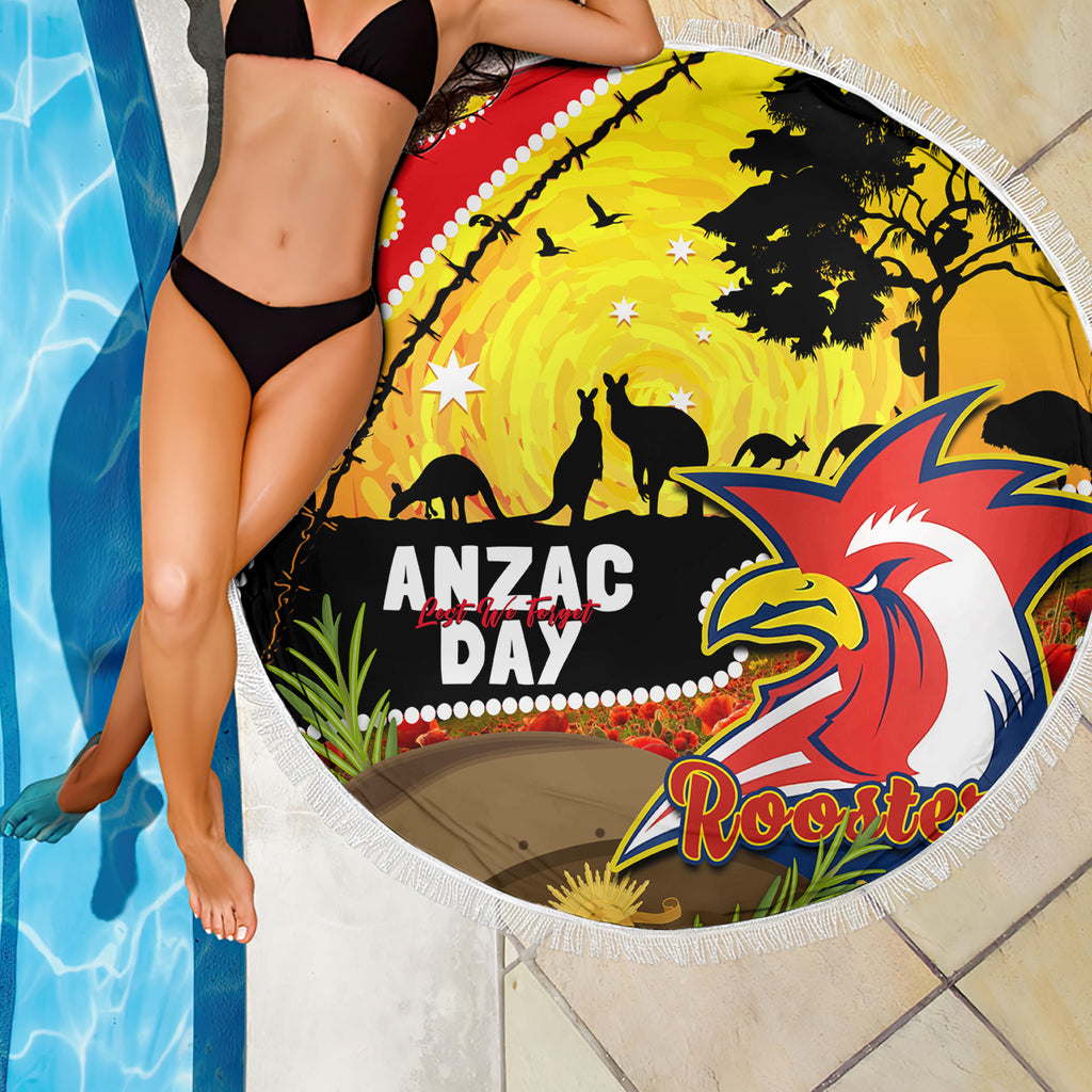 Roosters ANZAC Day Beach Blanket Rosemary Starring Night Style