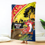 Roosters ANZAC Day Blanket Rosemary Starring Night Style