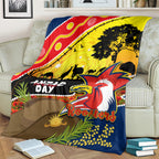 Roosters ANZAC Day Blanket Rosemary Starring Night Style