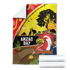 Roosters ANZAC Day Blanket Rosemary Starring Night Style