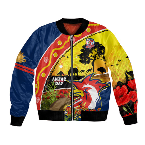 Roosters ANZAC Day Bomber Jacket Rosemary Starring Night Style