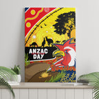 Roosters ANZAC Day Canvas Wall Art Rosemary Starring Night Style