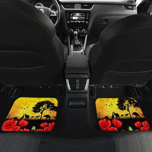 Roosters ANZAC Day Car Mats Rosemary Starring Night Style