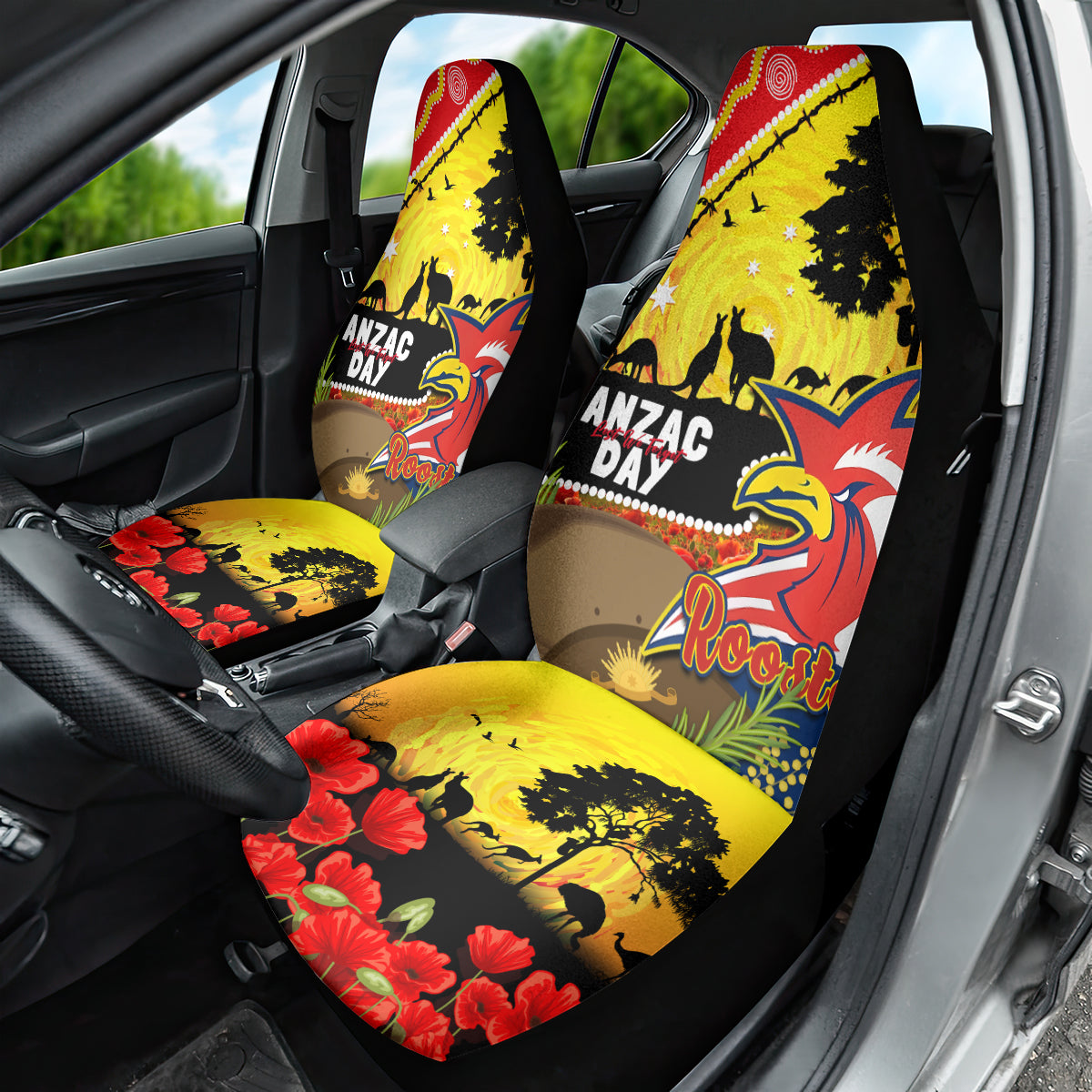 Roosters ANZAC Day Car Seat Cover Rosemary Starring Night Style