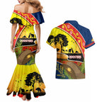 Roosters ANZAC Day Couples Matching Mermaid Dress and Hawaiian Shirt Rosemary Starring Night Style