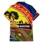 Roosters ANZAC Day Family Matching Long Sleeve Bodycon Dress and Hawaiian Shirt Rosemary Starring Night Style