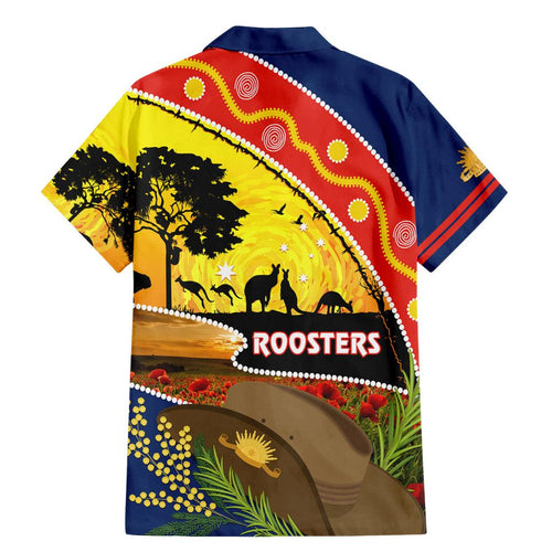 Roosters ANZAC Day Family Matching Mermaid Dress and Hawaiian Shirt Rosemary Starring Night Style