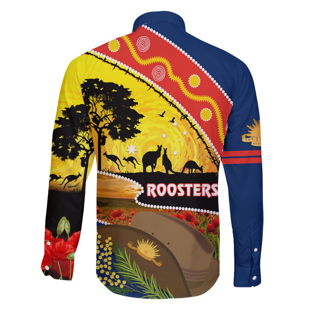 Roosters ANZAC Day Family Matching Puletasi and Hawaiian Shirt Rosemary Starring Night Style