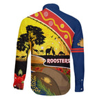 Roosters ANZAC Day Family Matching Short Sleeve Bodycon Dress and Hawaiian Shirt Rosemary Starring Night Style