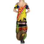Roosters ANZAC Day Family Matching Summer Maxi Dress and Hawaiian Shirt Rosemary Starring Night Style