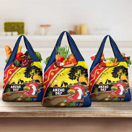 Roosters ANZAC Day Grocery Bag Rosemary Starring Night Style