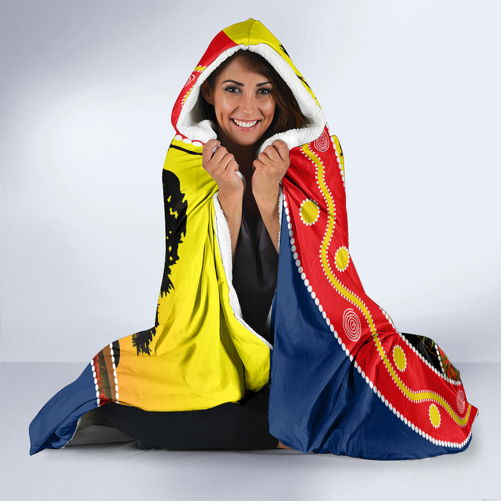 Roosters ANZAC Day Hooded Blanket Rosemary Starring Night Style