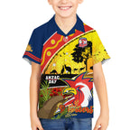 Roosters ANZAC Day Kid Hawaiian Shirt Rosemary Starring Night Style