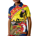 Roosters ANZAC Day Kid Polo Shirt Rosemary Starring Night Style