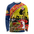 Roosters ANZAC Day Long Sleeve Shirt Rosemary Starring Night Style