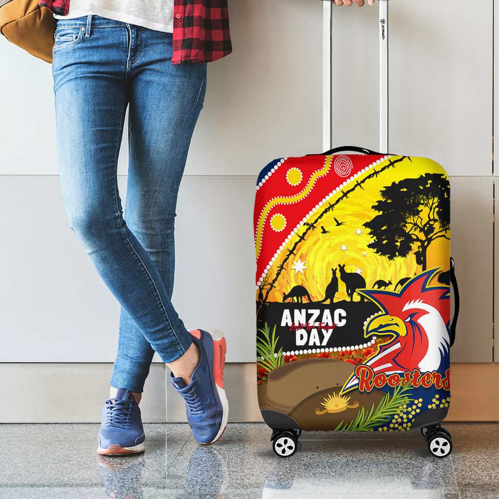 Roosters ANZAC Day Luggage Cover Rosemary Starring Night Style