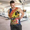 Roosters ANZAC Day Men Tank Top Rosemary Starring Night Style