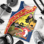 Roosters ANZAC Day Men Tank Top Rosemary Starring Night Style