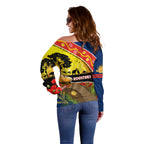 Roosters ANZAC Day Off Shoulder Sweater Rosemary Starring Night Style