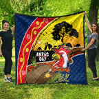 Roosters ANZAC Day Quilt Rosemary Starring Night Style