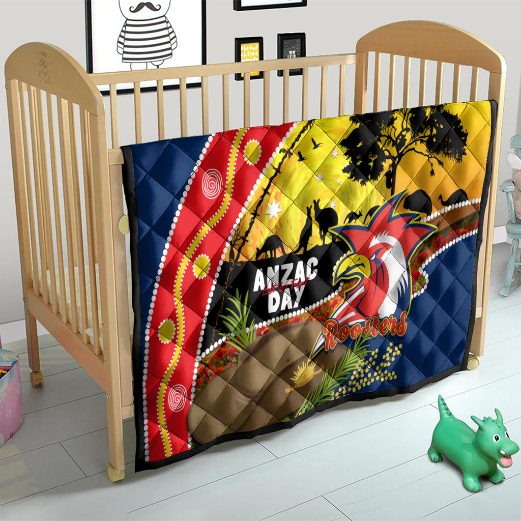 Roosters ANZAC Day Quilt Rosemary Starring Night Style