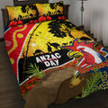 Roosters ANZAC Day Quilt Bed Set Rosemary Starring Night Style