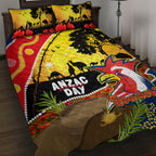 Roosters ANZAC Day Quilt Bed Set Rosemary Starring Night Style