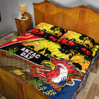 Roosters ANZAC Day Quilt Bed Set Rosemary Starring Night Style